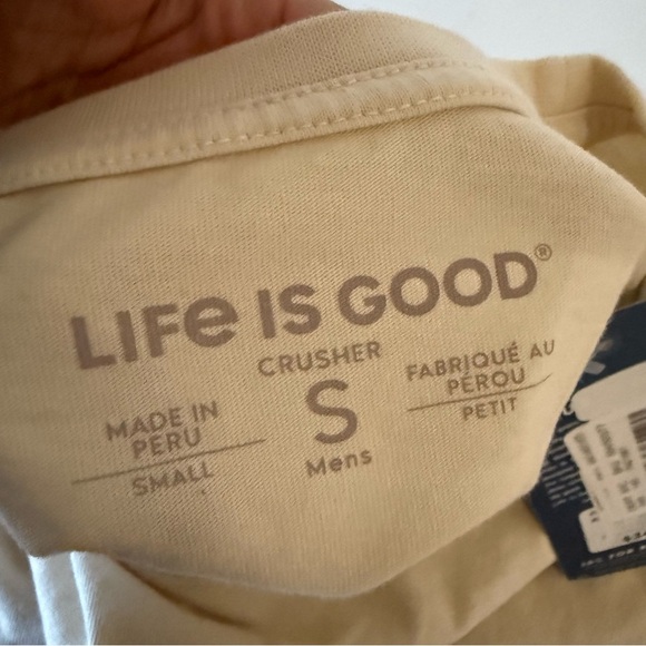 Life Is Good Crusher Tee Mens Grill Sergeant Long Sleeve New SZ Small - Picture 3 of 3